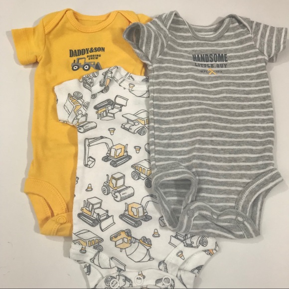 Carter’s Preemie Onesies Baby Boy Lot of 7 - Picture 4 of 5